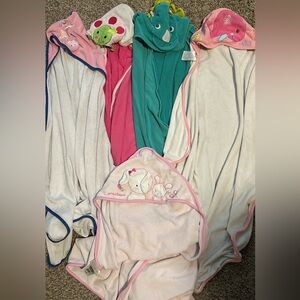 Baby Hooded Towels with Animal Embroidery